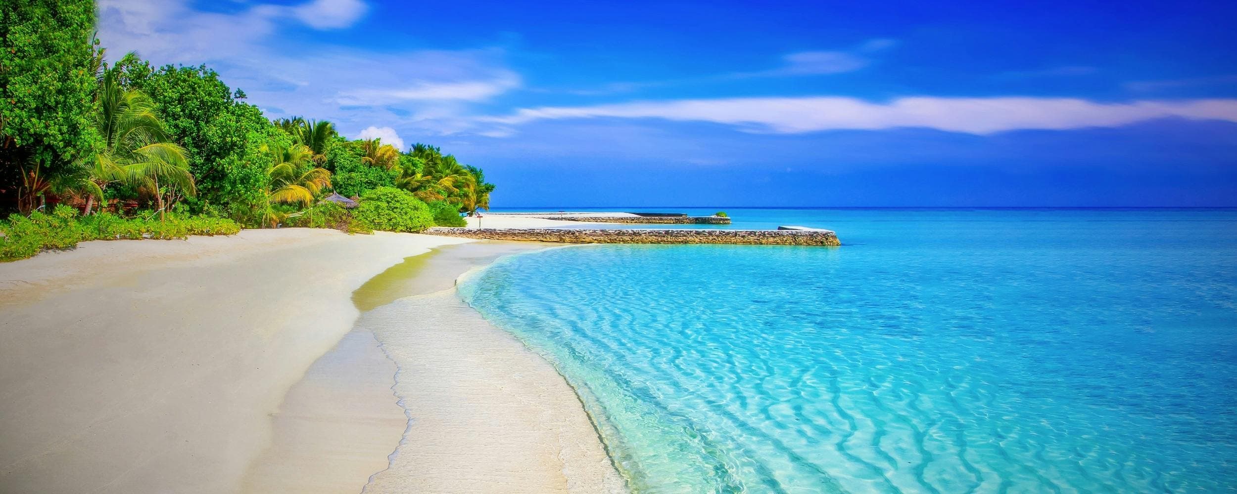 Ras Al Khaimah beach with clear water